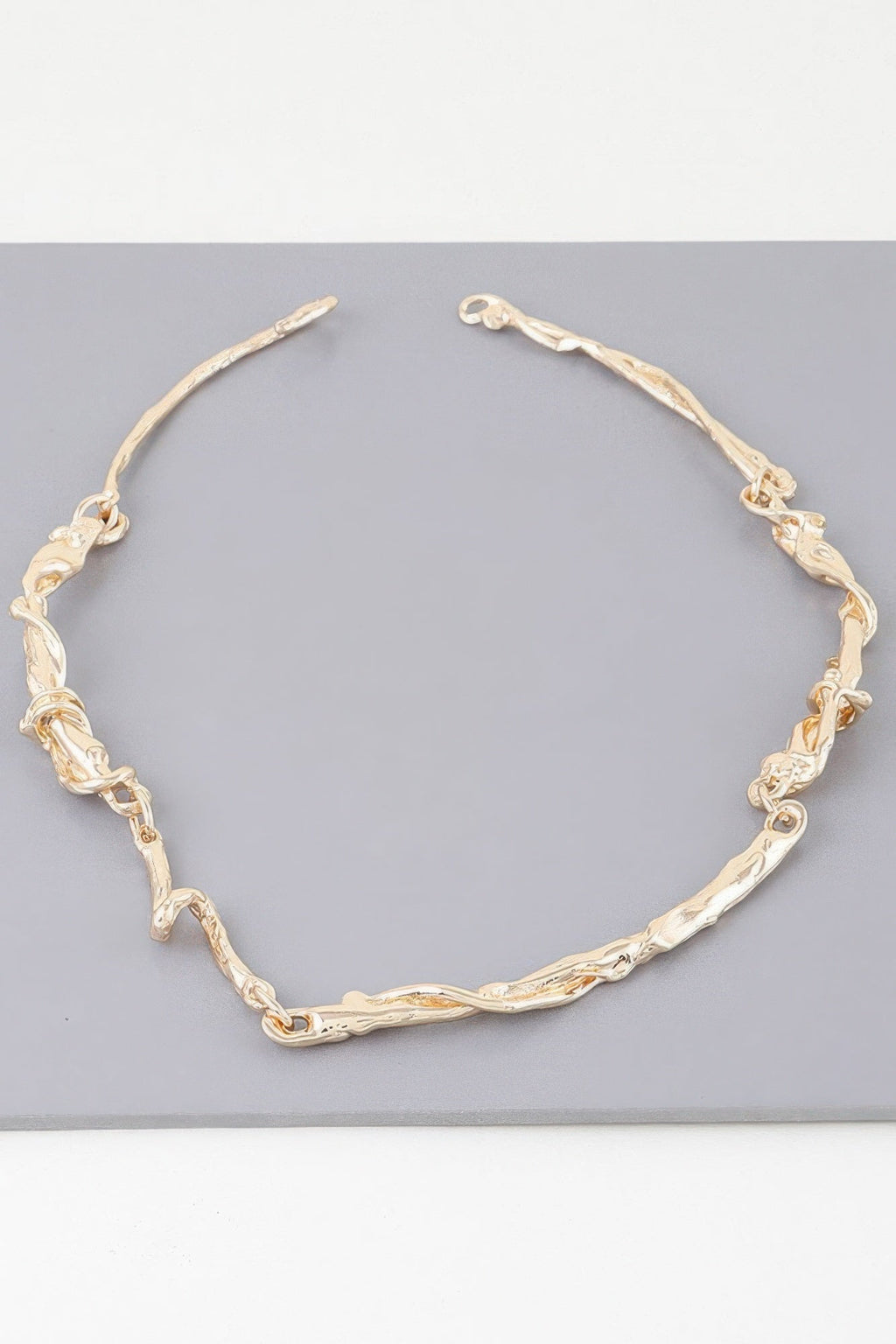 Multi Twisted Abstract Necklace
