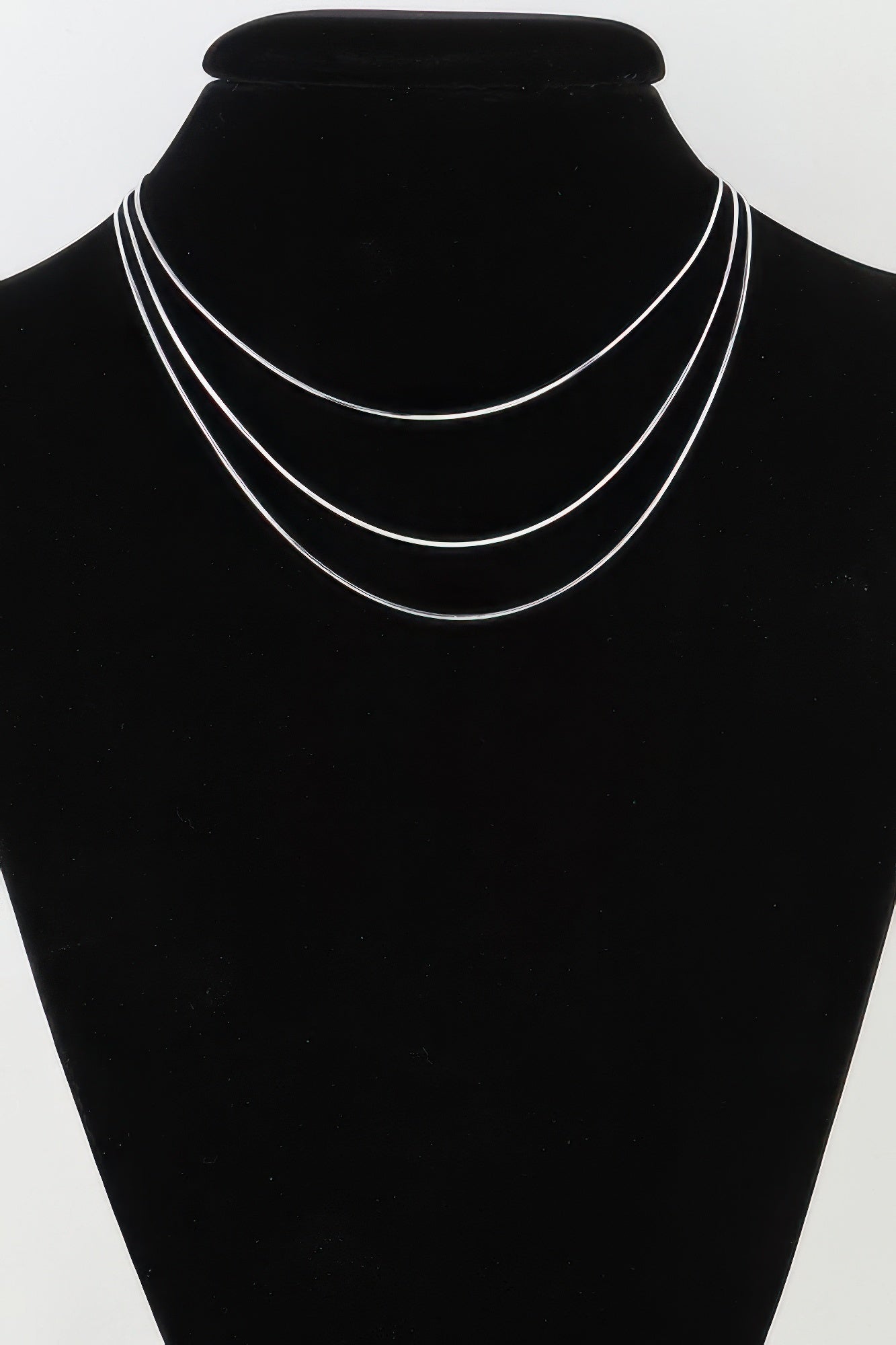 Triple Sleek Chain Necklace