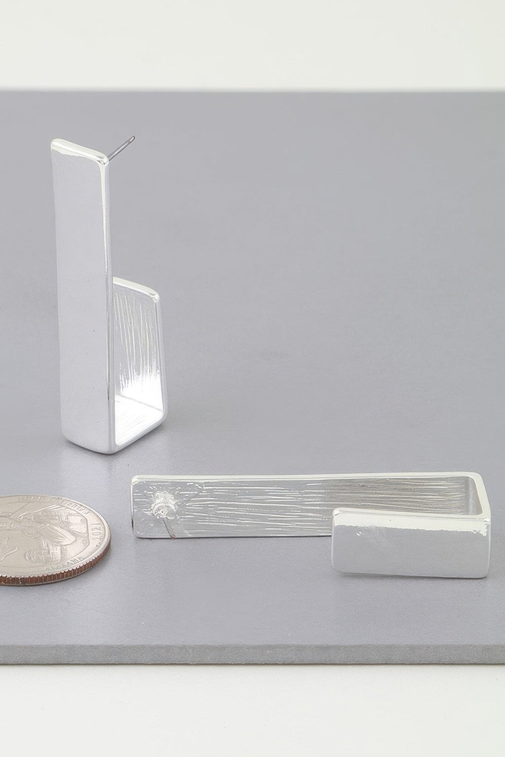 Modern Geometric Frame Hook Earrings