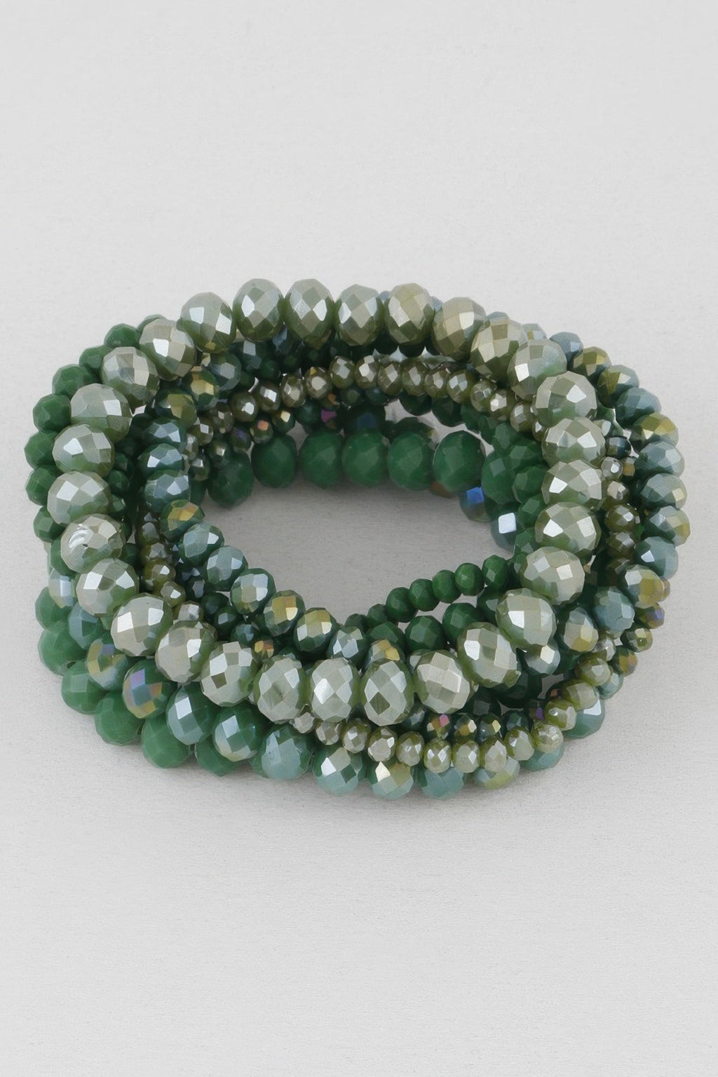 Multi Blaze Crystal Beaded Bracelet
