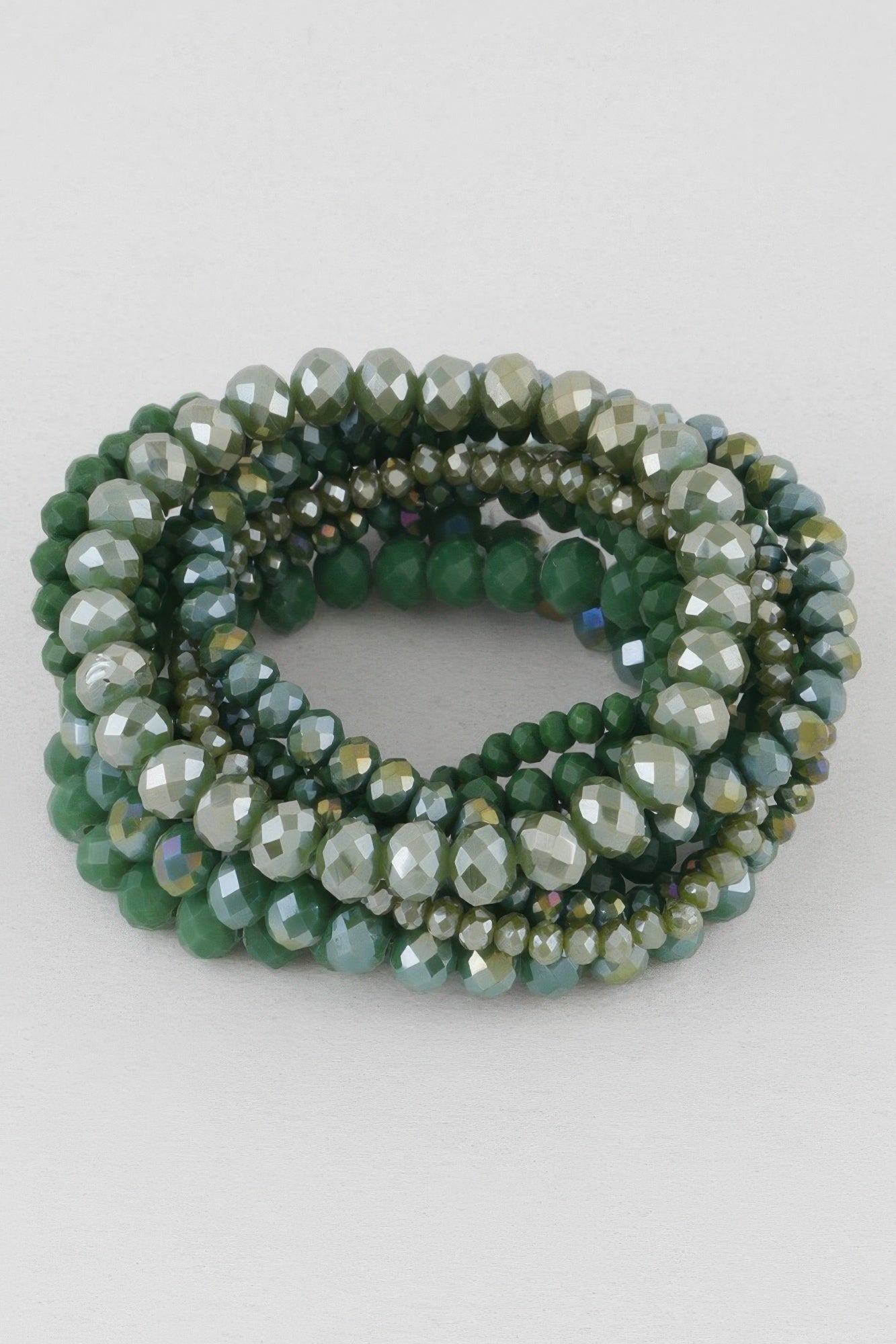 Multi Blaze Crystal Beaded Bracelet