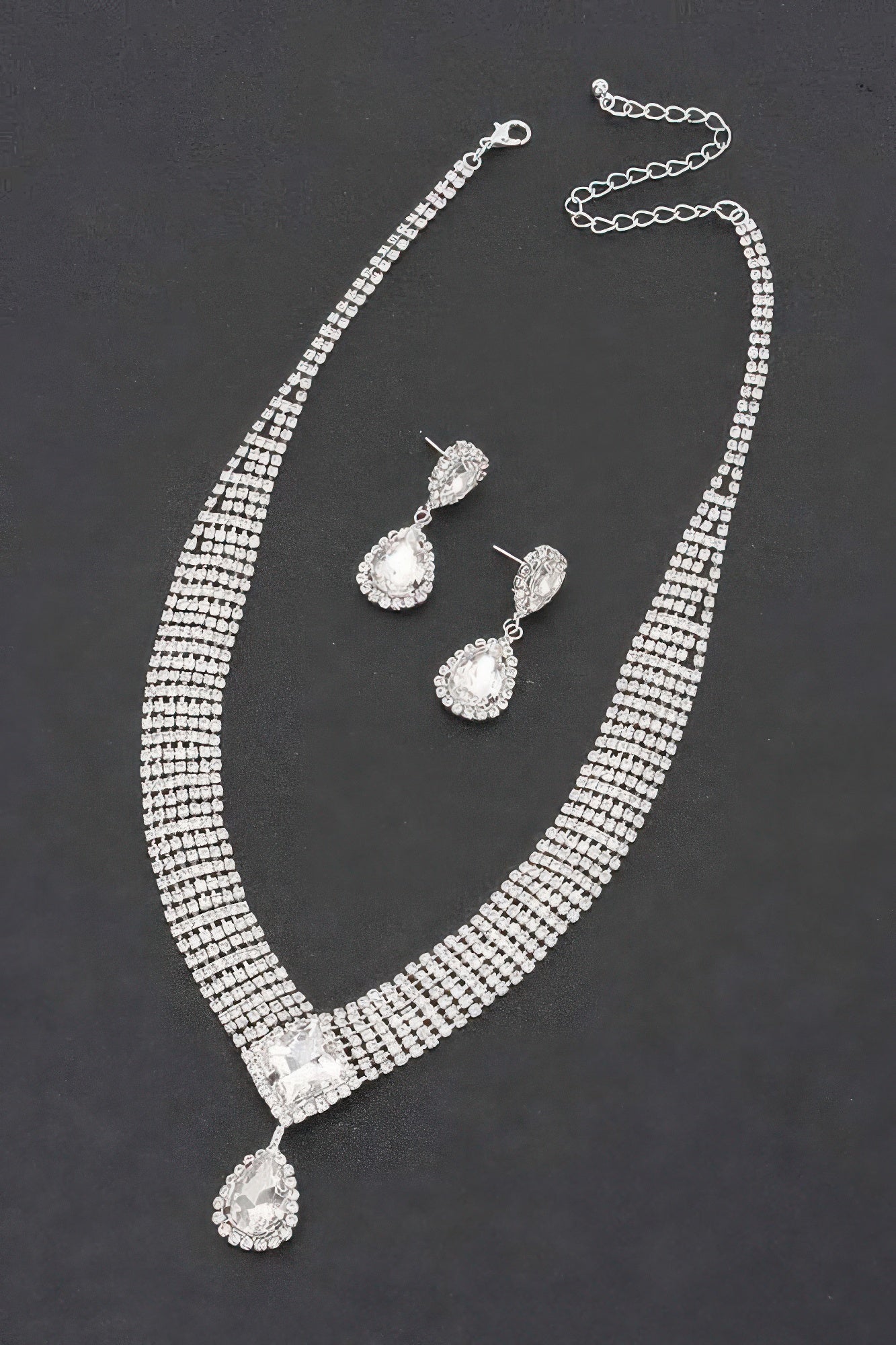Rhinestone Necklace Set