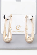 Shiny Melt Hoop Earrings