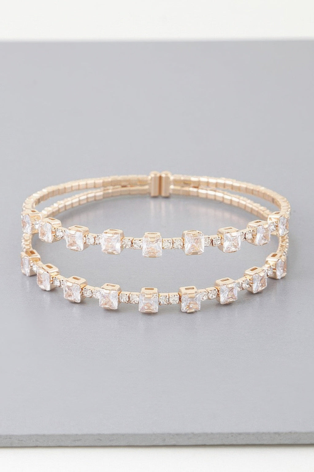 Double Cubic Zirconia Bracelet