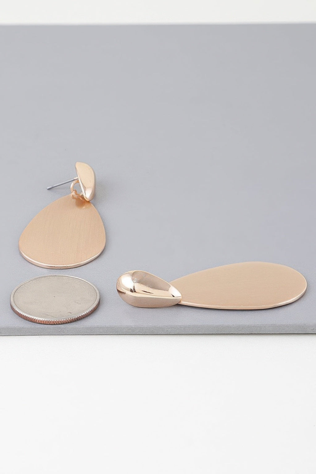 Modern Sleek Teardrop Earrings
