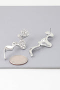 Jeweled Wave Drop Earrings
