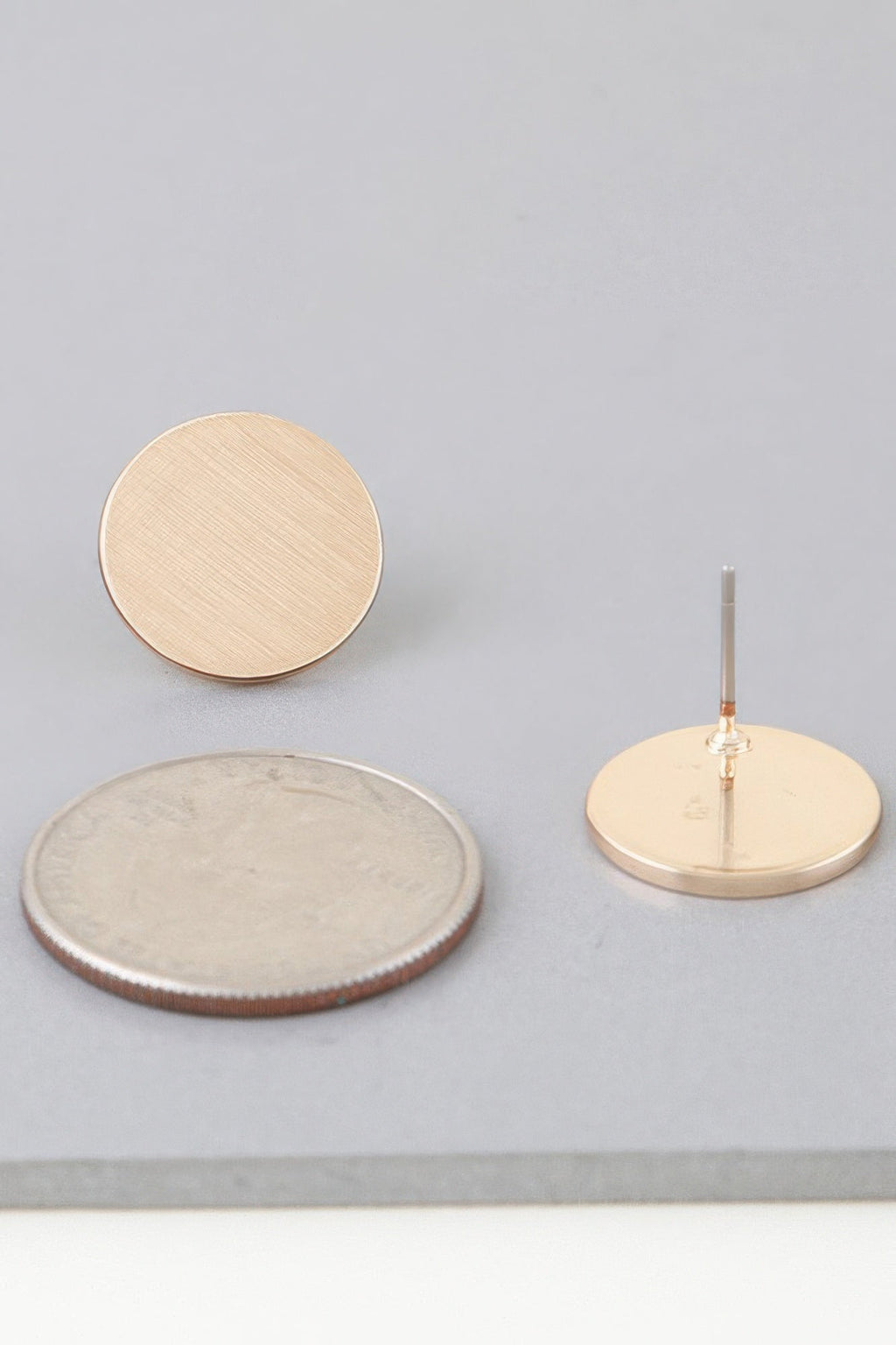 Matte Abstract Disc Earrings