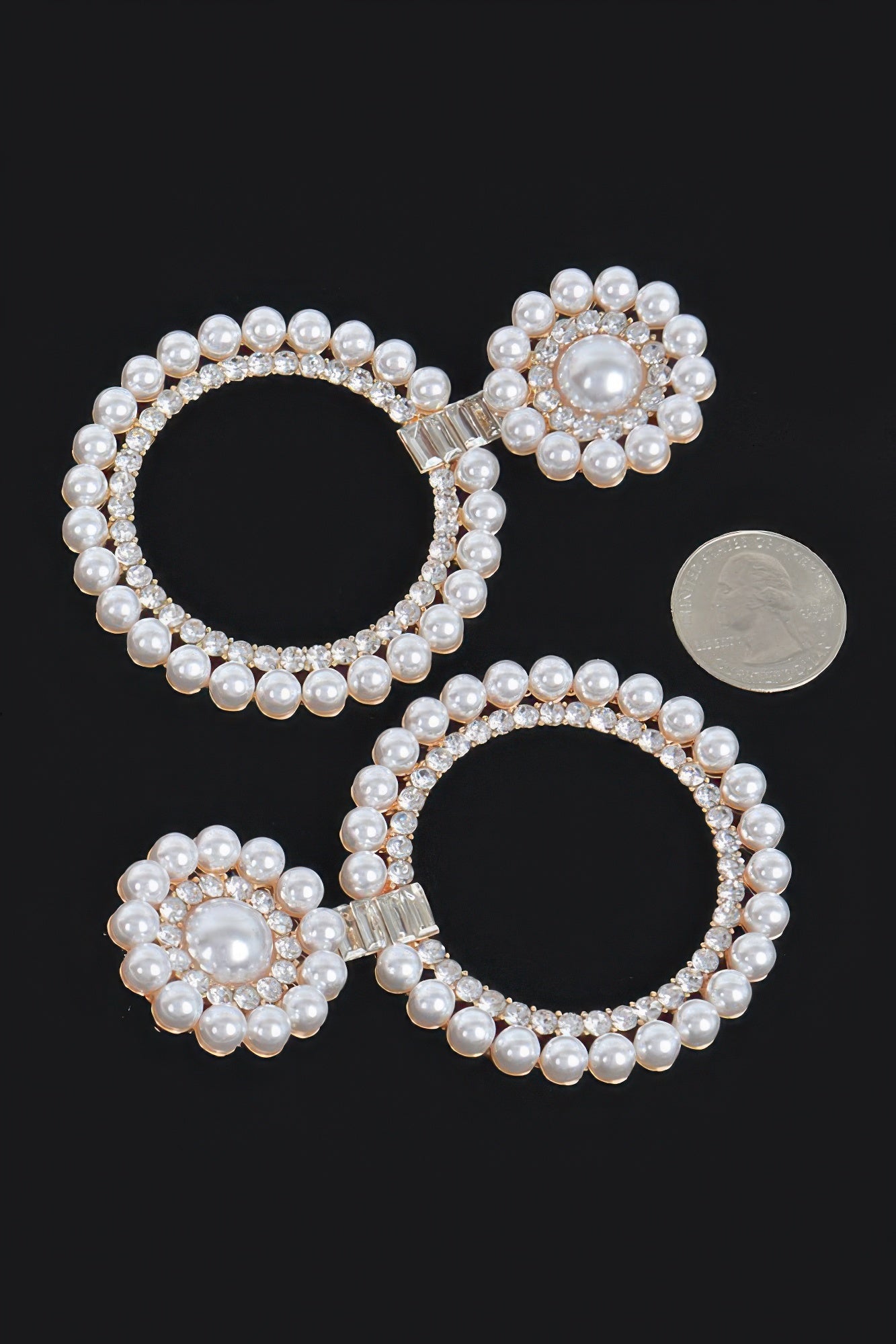 Faux Pearl&stone Dangle Earring