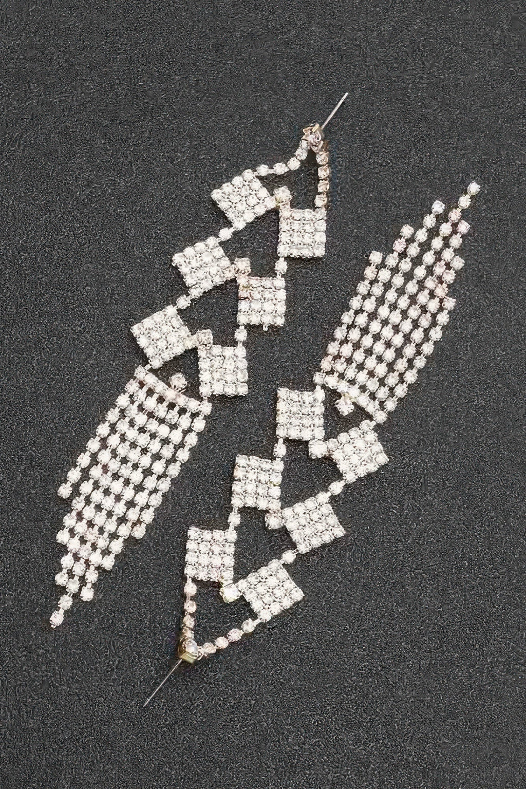 Rhinestone Fringe Earring