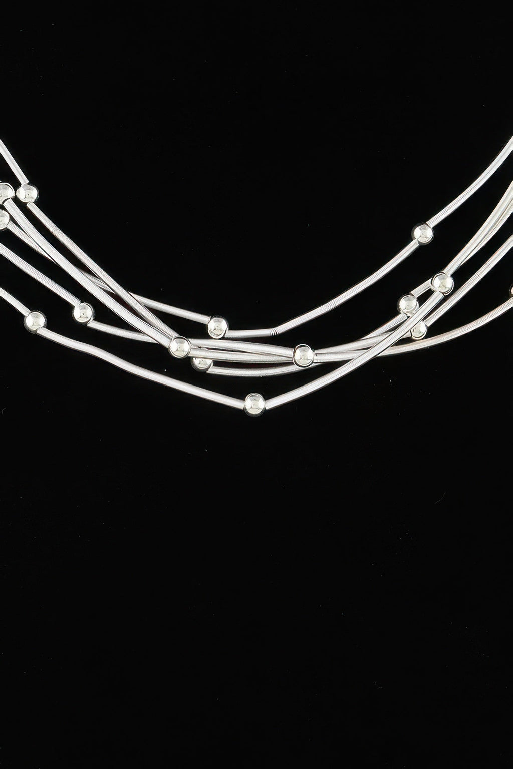 Multi Pillar Beaded Necklace