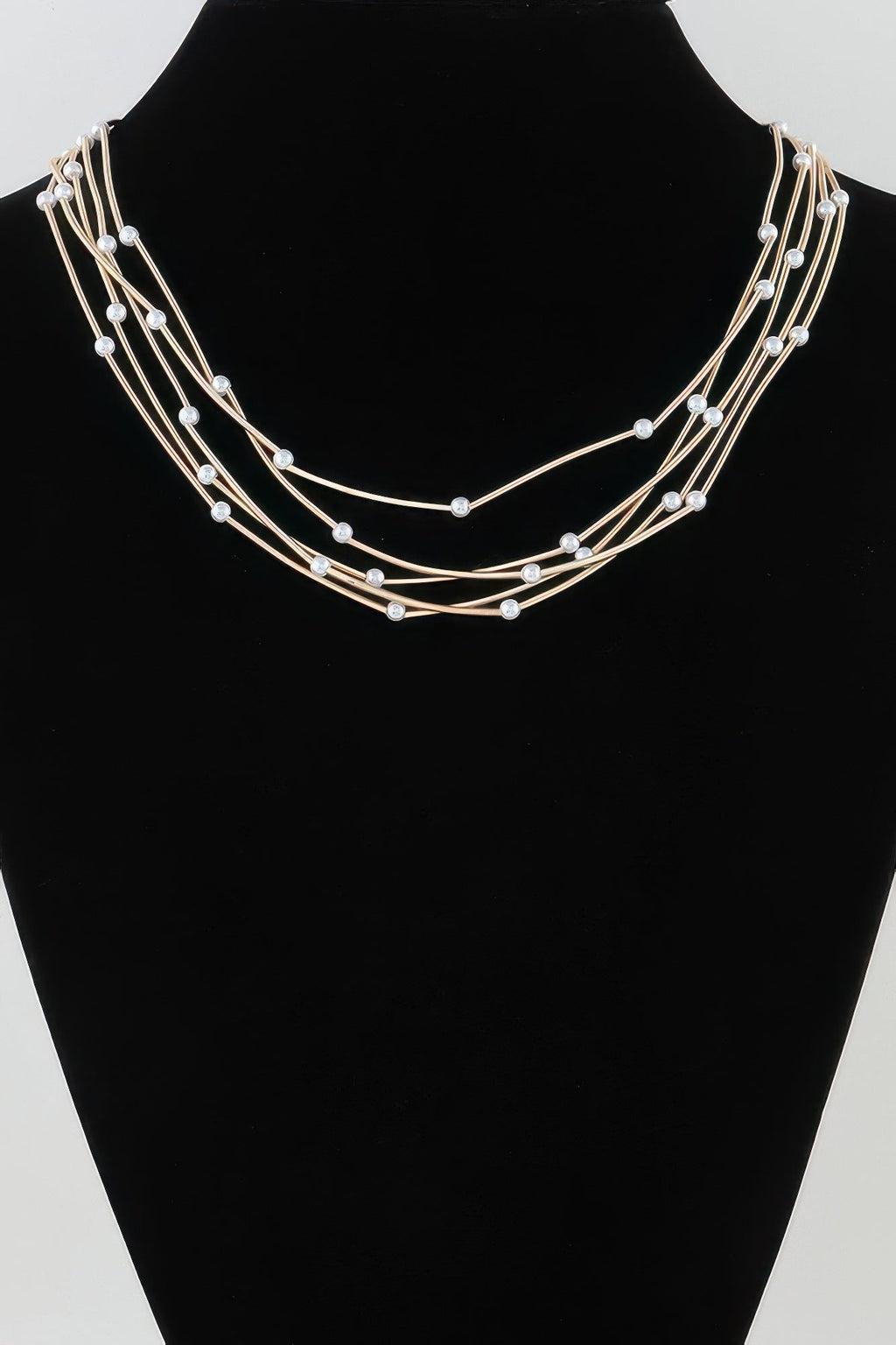 Multi Pillar Beaded Necklace