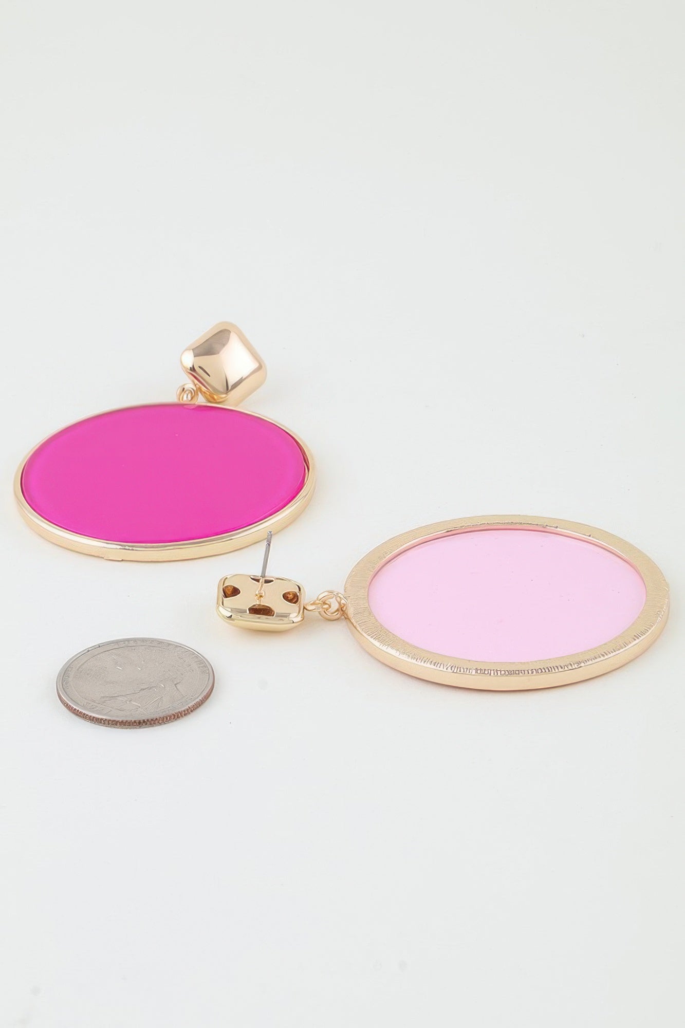 Bright Playful Circle Drop Earrings