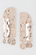 Shiny Hammered Drop Earrings