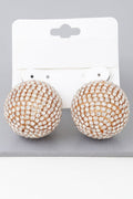 Bejeweled Rhinestone Disco Earrings