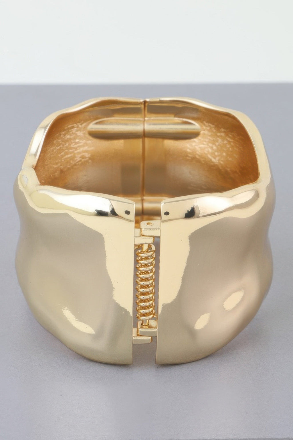 Shiny Ripple Cuff Bracelet