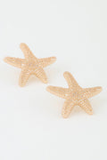 Hammered Starfish Stud Earrings