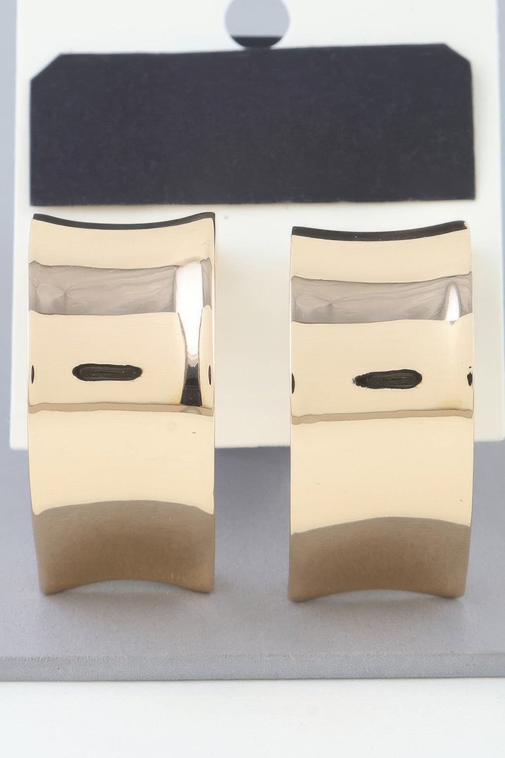 Shiny Open Hoop Earrings