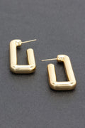Metal Gold Dip Earring