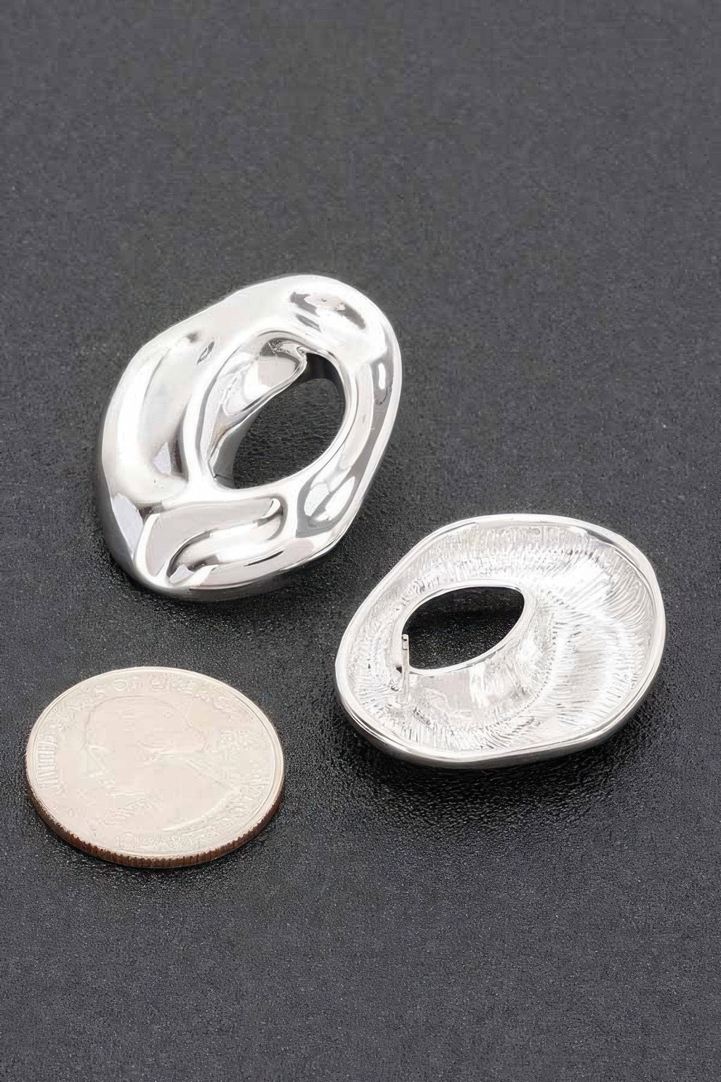 Metal Gold Dip Earring