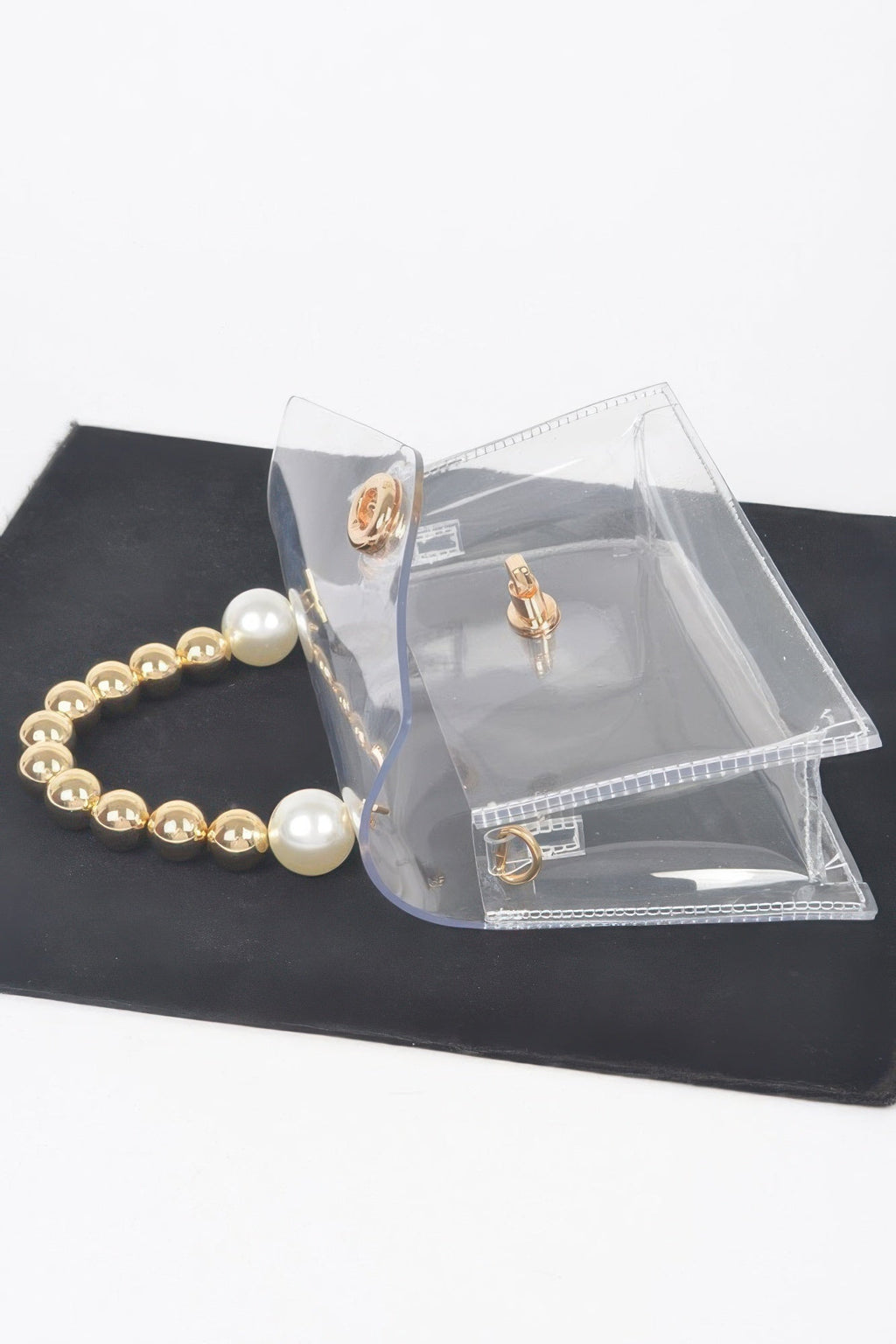 Transparent Ccb Handle Flap Clutch