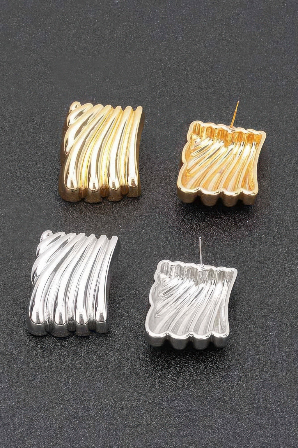 Gold Plated Metal Earring