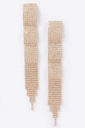 Rhinestone Fringe Earring