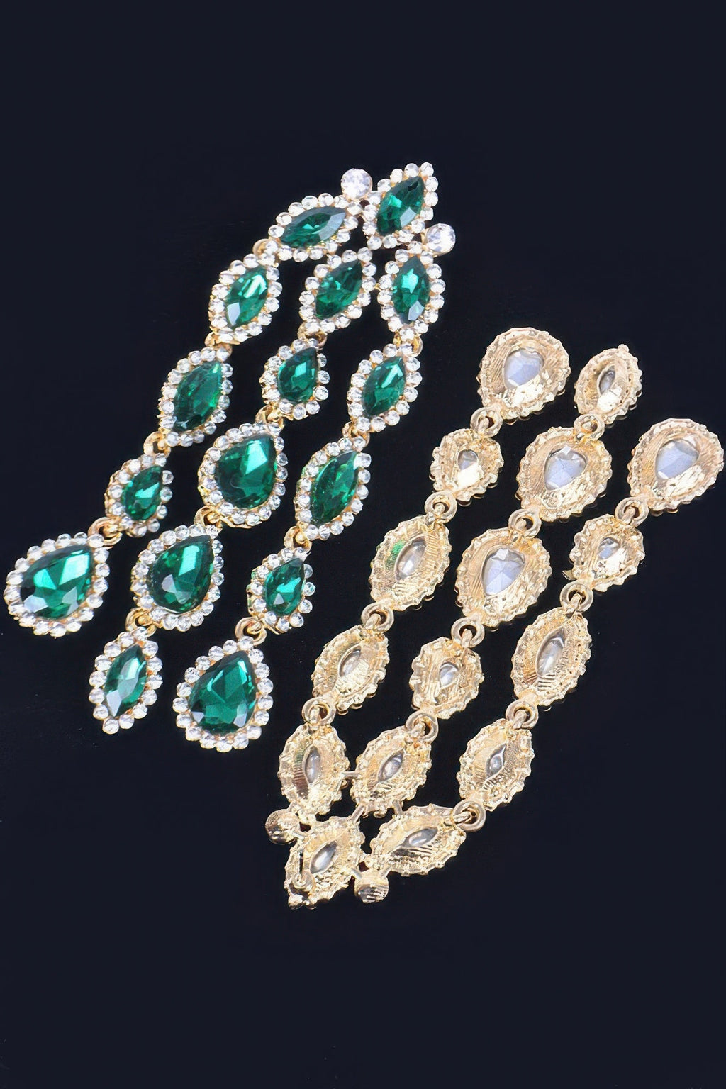 Rhinestone Fringe Earring