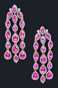 Rhinestone Fringe Earring