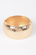 Hammered Metal Bangle Bracelet