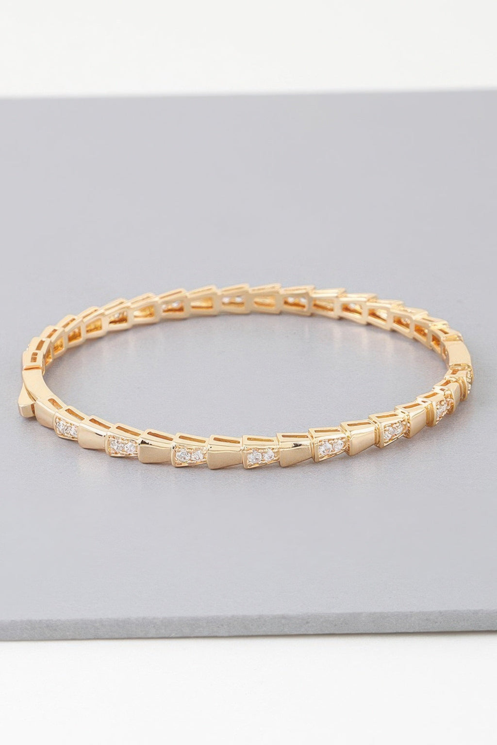 Bejeweled Snake Scale Bracelet