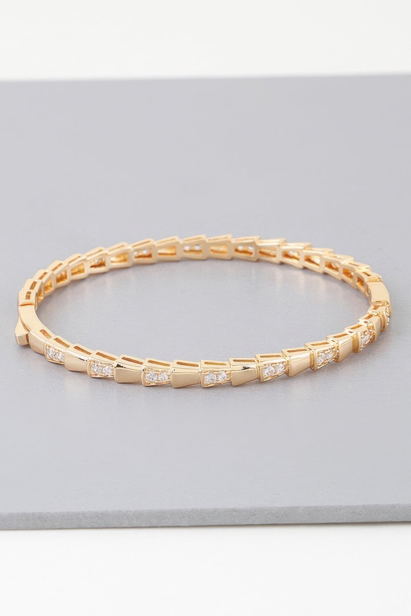 Bejeweled Snake Scale Bracelet