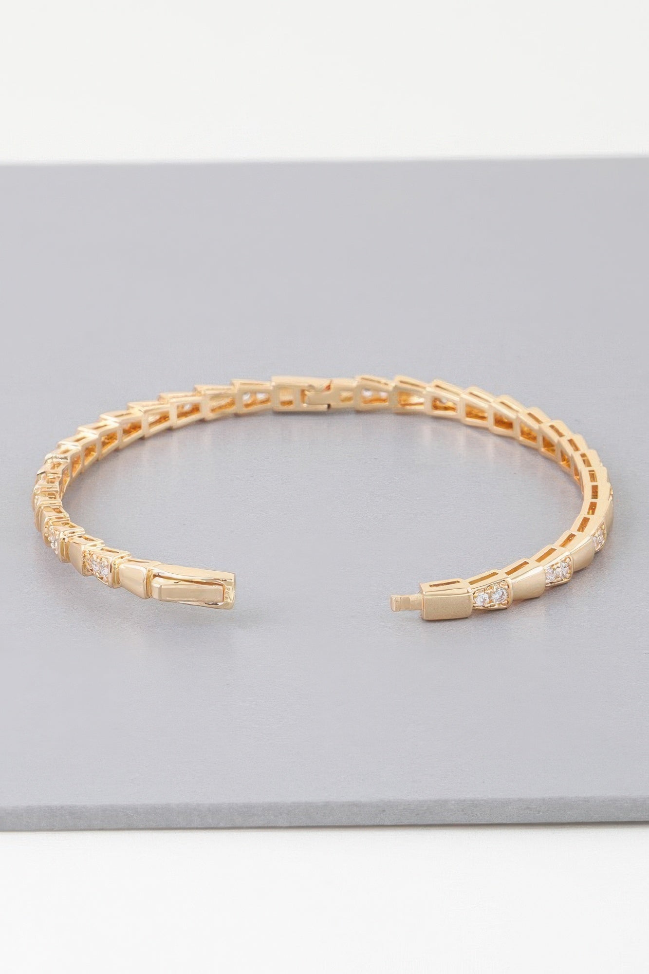 Bejeweled Snake Scale Bracelet