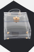 Transparent Top Handle Flap Clutch