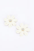 Paper Flower Rhinestone Earring