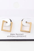 Shiny Cubic Hoop Earrings