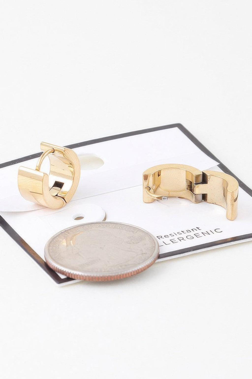 Crosshatched Wide Hoop Earrings