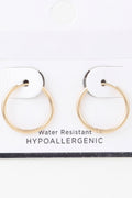 Classic Shiny Hoop Earrings