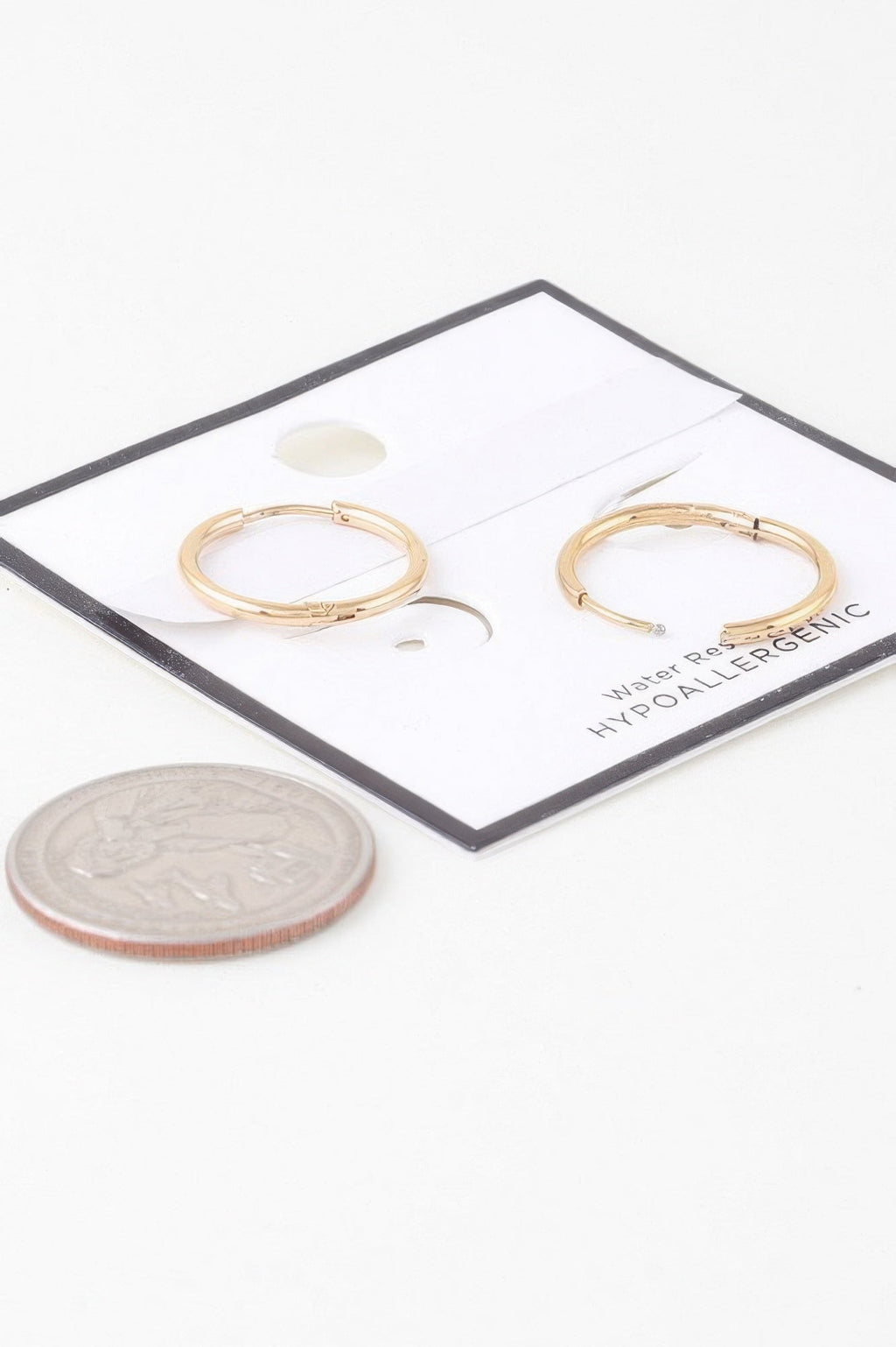 Classic Shiny Hoop Earrings