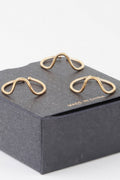 Triple Open Wave Ring Set