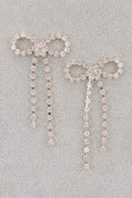 Rhinestone Ribbon Earring