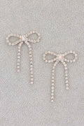 Rhinestone Ribbon Earring