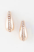Rhinestone Tear Drop Earring