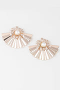 Pearl Fan-shaped Earrings