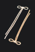 Rhinestone Ribbon Earring