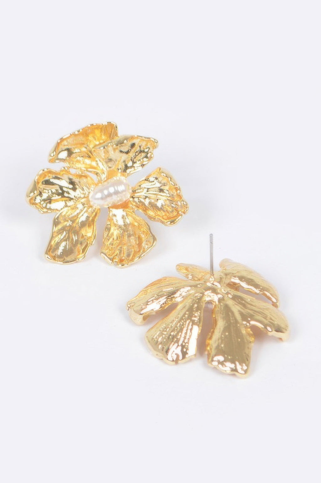 Vintage Metal Flower Earring
