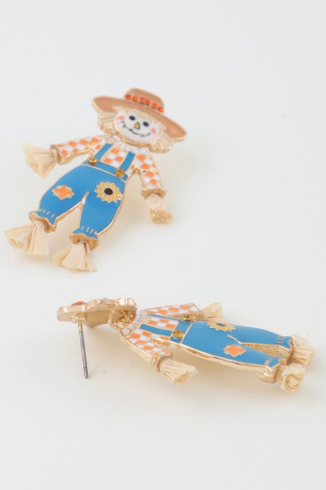 Fall Scarecrow Stud Earrings