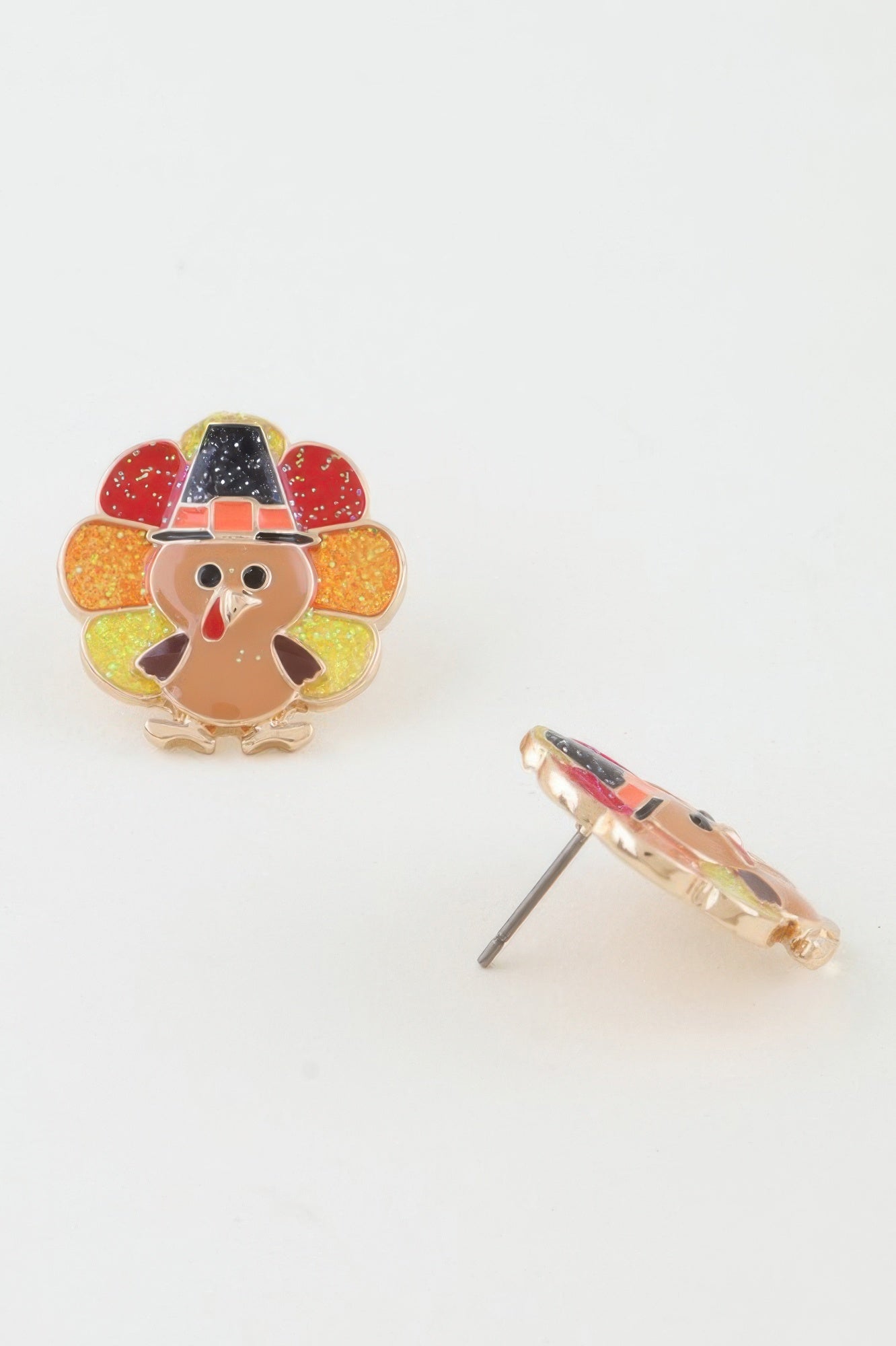 Thanksgiving Turkey Stud Earrings