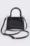 Enamel Top Handle Bag