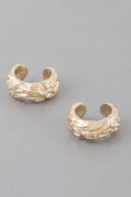 Abstract Ripple Hoop Earrings