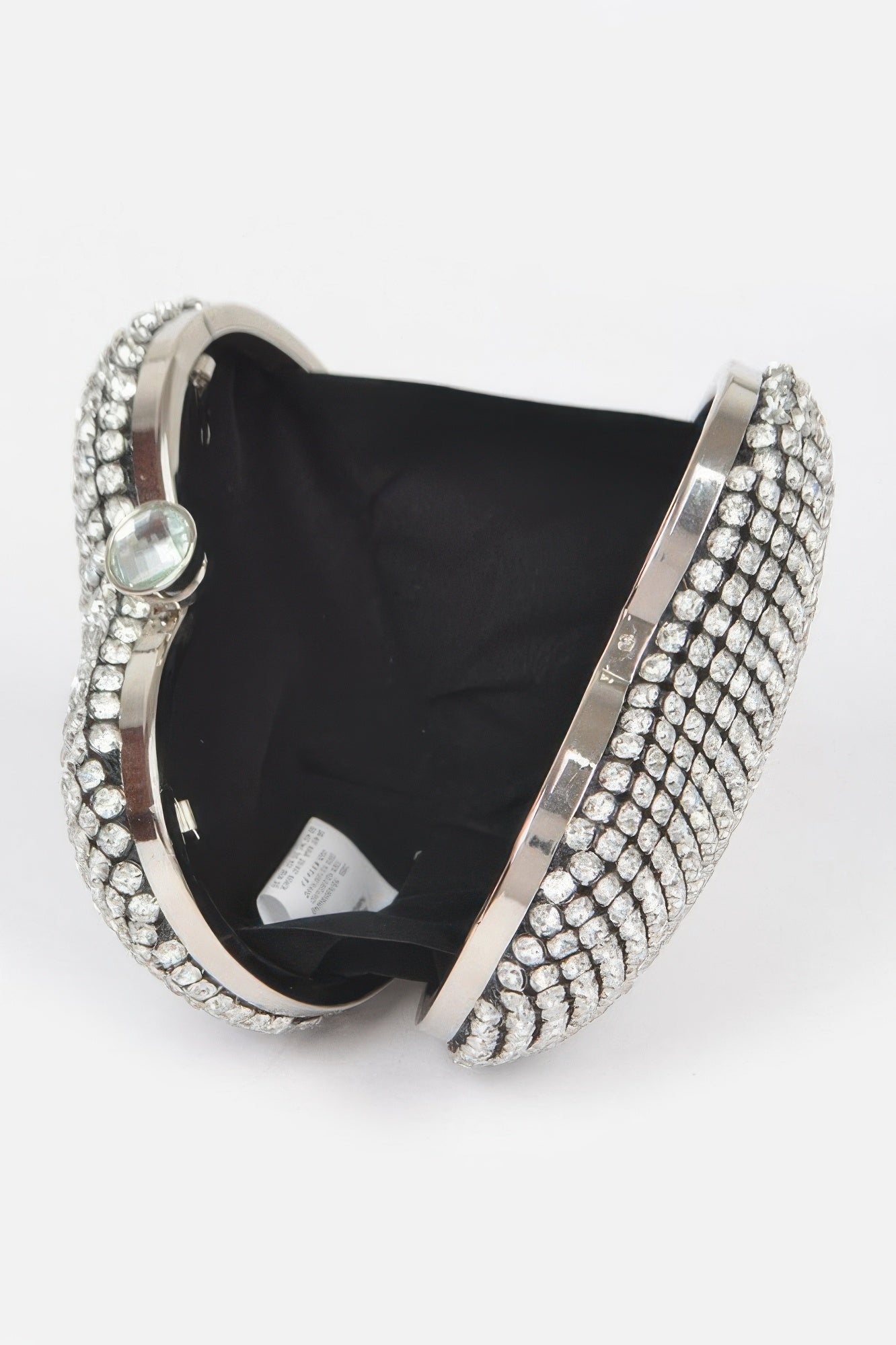 Rhinestone Heart Sahpe Party Clutch